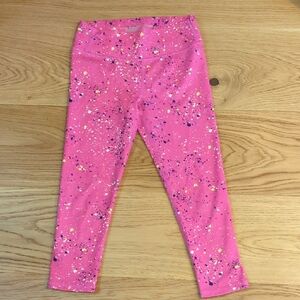 All in Motion Pink Splatter Kids Leggings